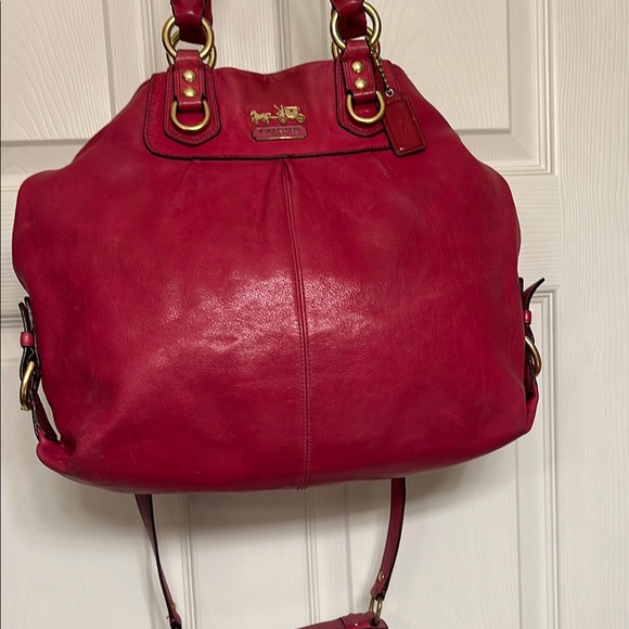 Coach Handbags - Coach Raspberry❤️ Leather Women's Bag